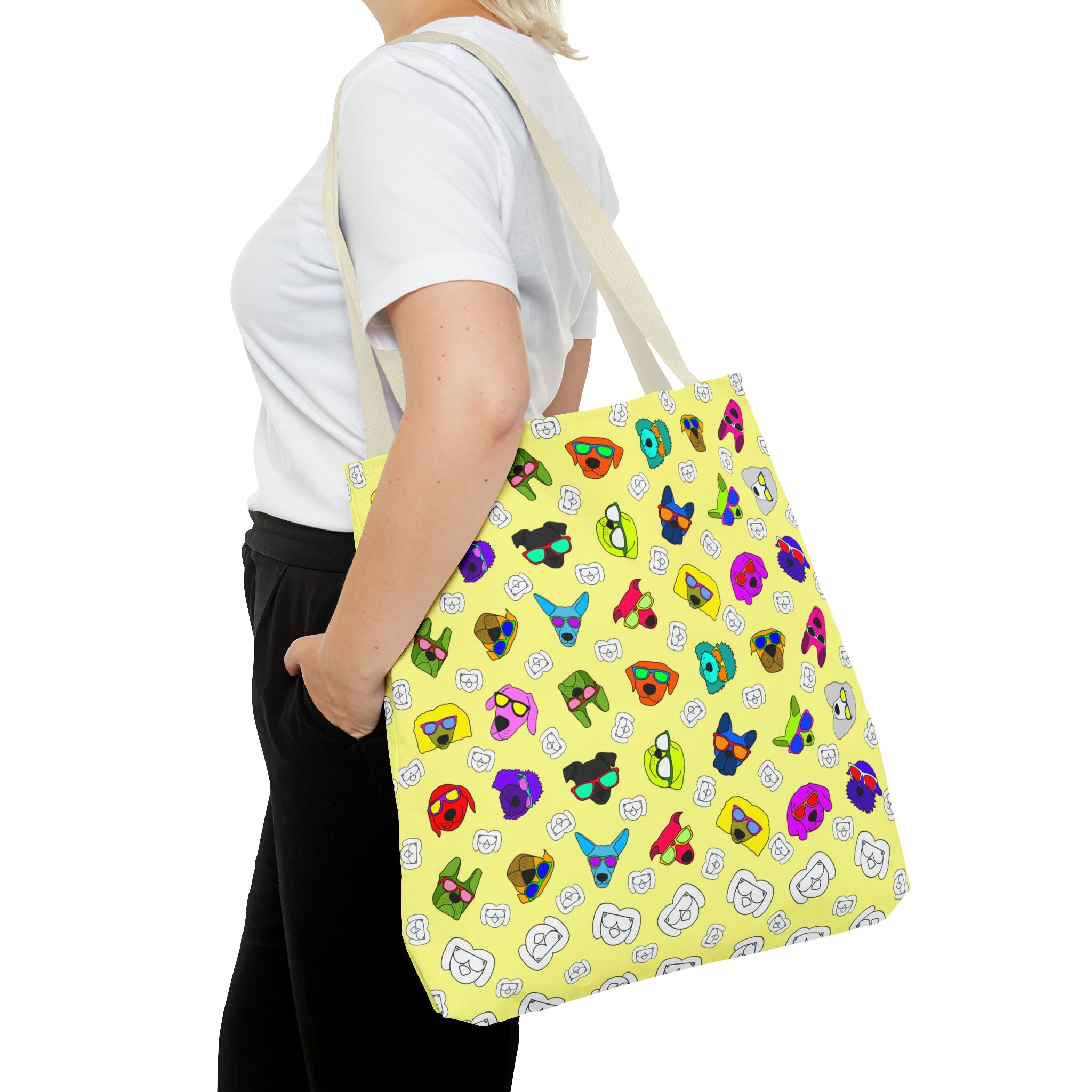 Tote Bag (Highlighter Yellow) - Radiant Dogs