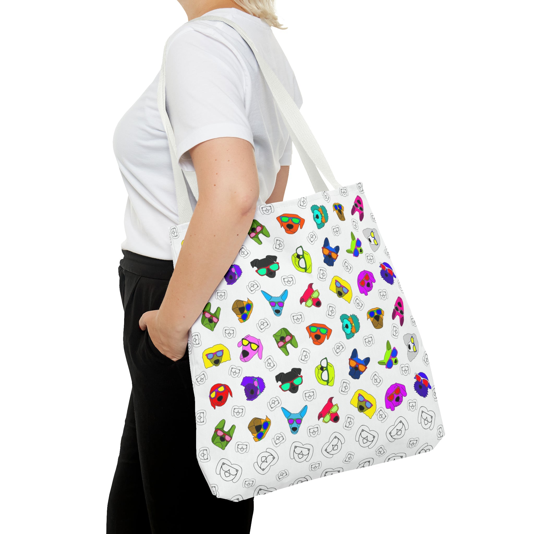 Tote Bag (White) - Radiant Dogs