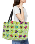 Weekend Tote Bag (Highlighter Lime) - Radiant Dogs