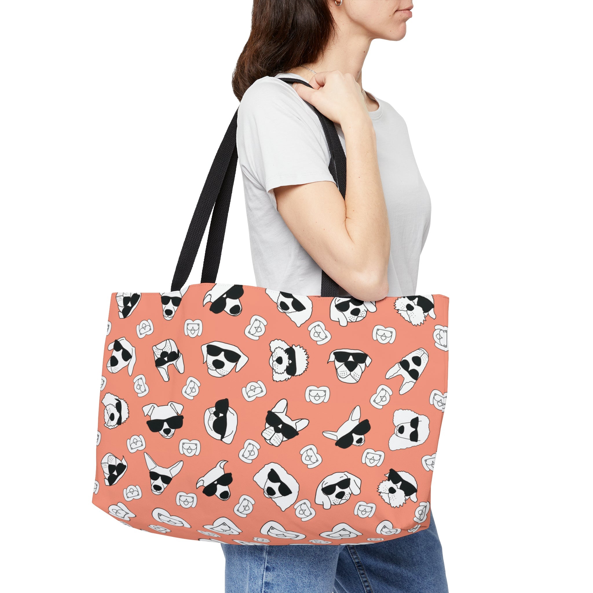 Weekend Tote Bag (Peachy Peach) - Radiant Dogs