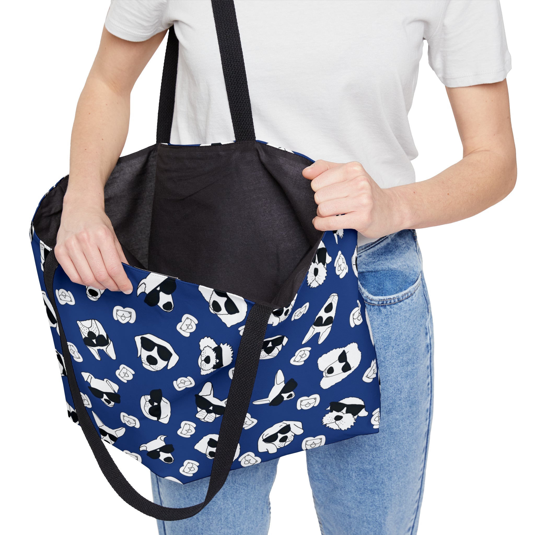 Weekender Tote Bag (Dark Blue) - Radiant Dogs