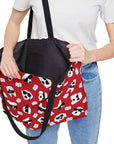 Weekender Tote Bag (Dark Red) - Radiant Dogs