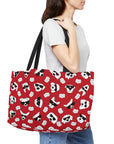 Weekender Tote Bag (Dark Red) - Radiant Dogs