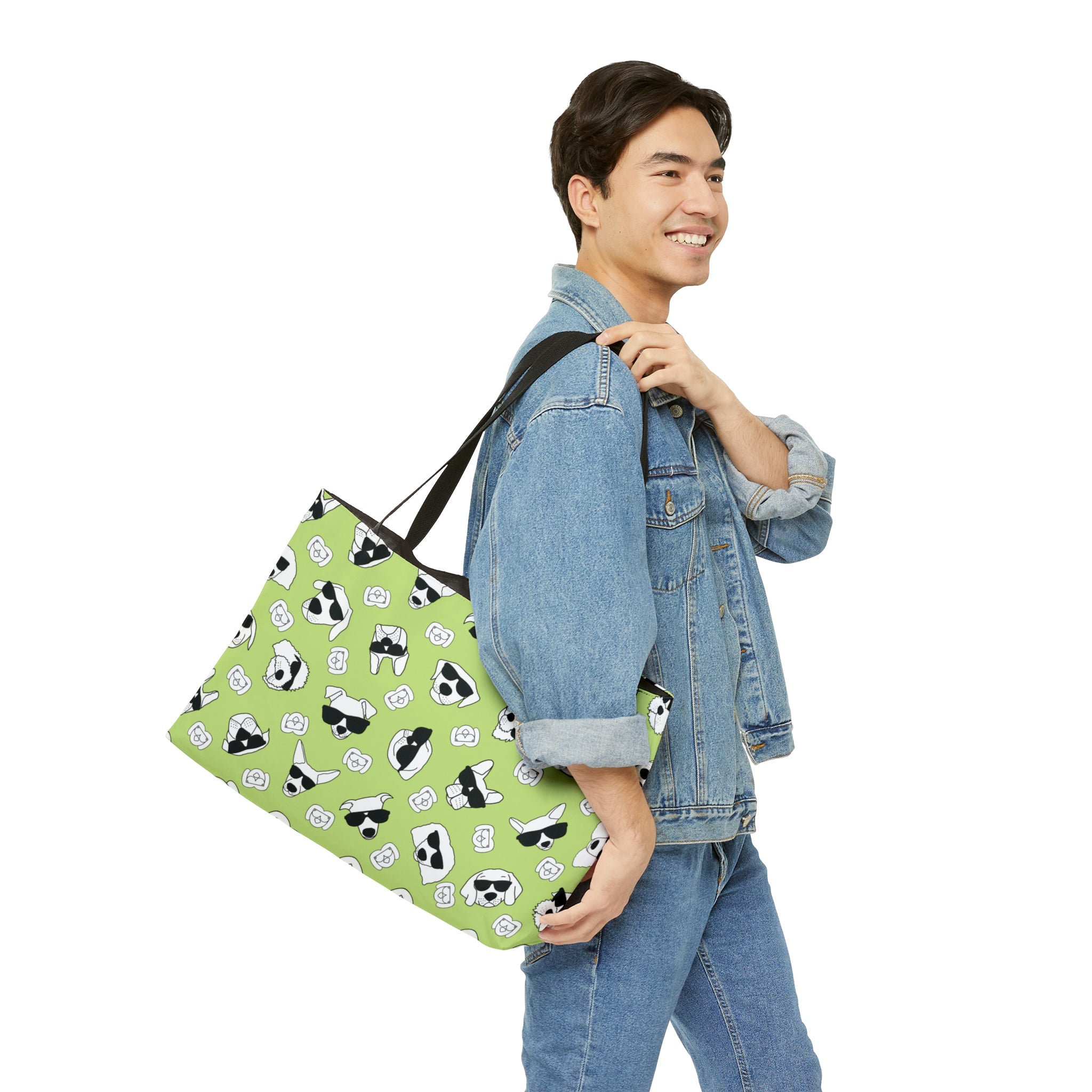 Weekender Tote Bag (Highlighter Lime) - Radiant Dogs