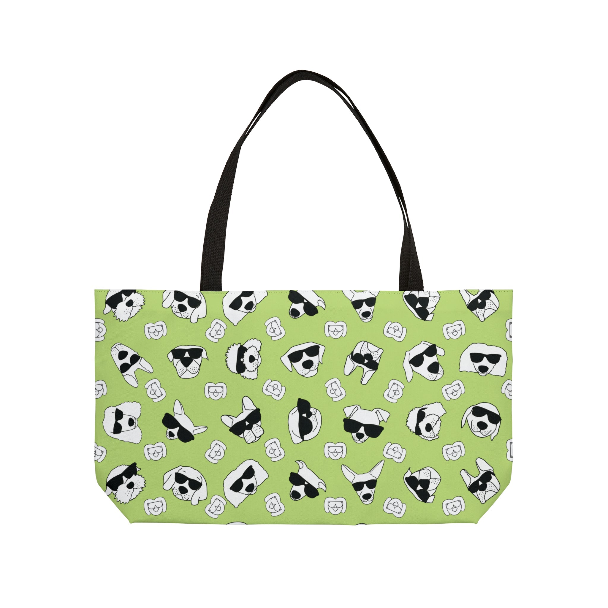 Weekender Tote Bag (Highlighter Lime) - Radiant Dogs