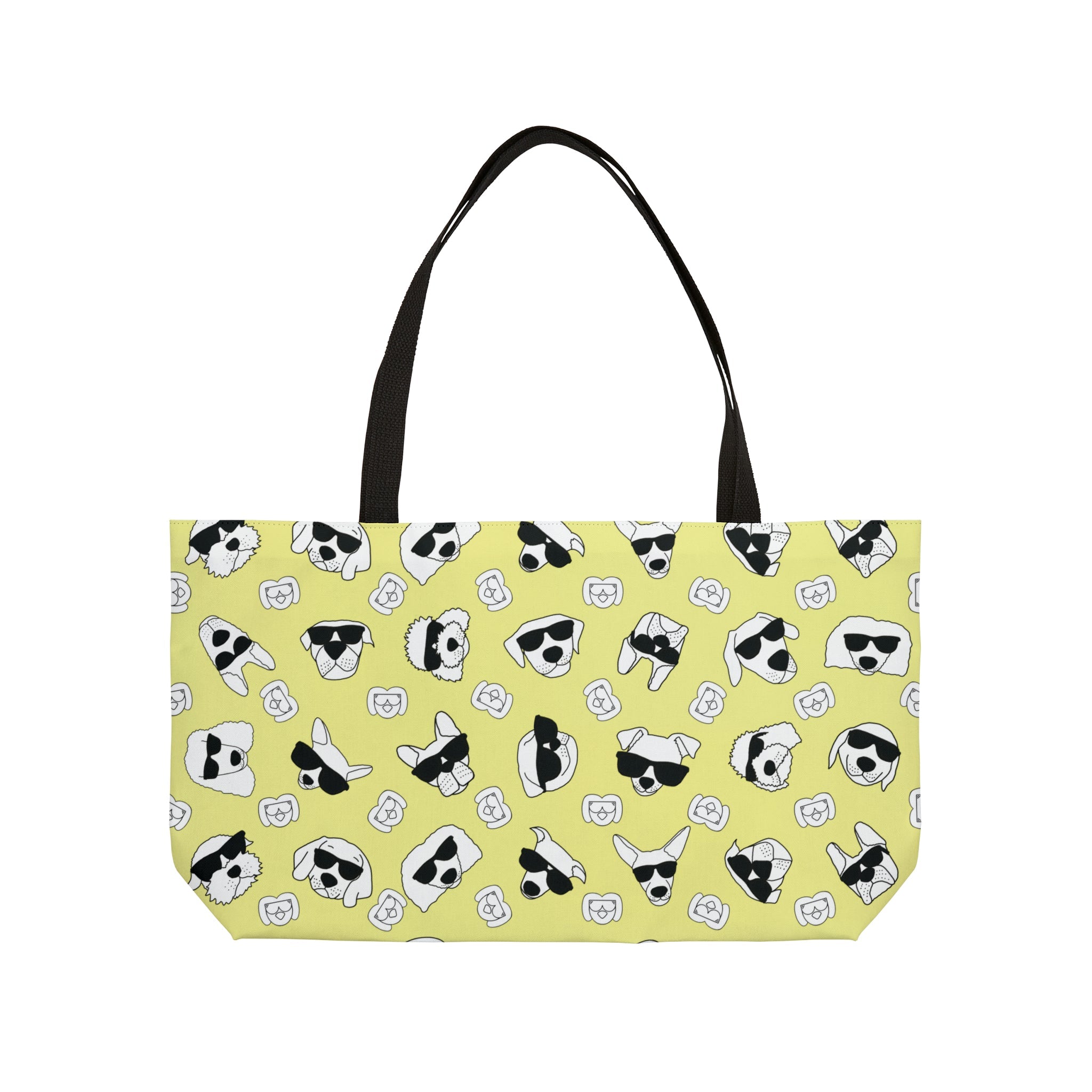 Weekender Tote Bag (Highlighter Yellow) - Radiant Dogs