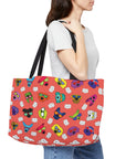 Weekender Tote Bag (Hot Red) - Radiant Dogs