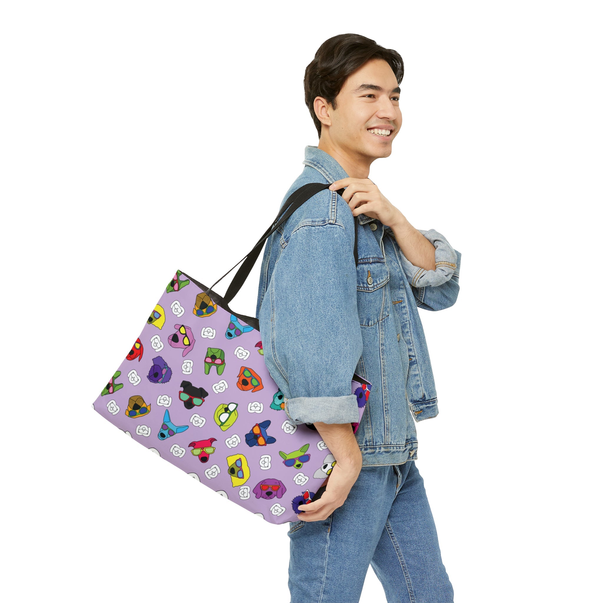 Weekender Tote Bag (Pastel Purple) - Radiant Dogs