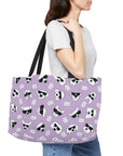 Weekender Tote Bag (Pastel Purple) - Radiant Dogs