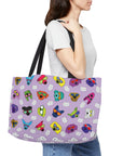 Weekender Tote Bag (Pastel Purple) - Radiant Dogs