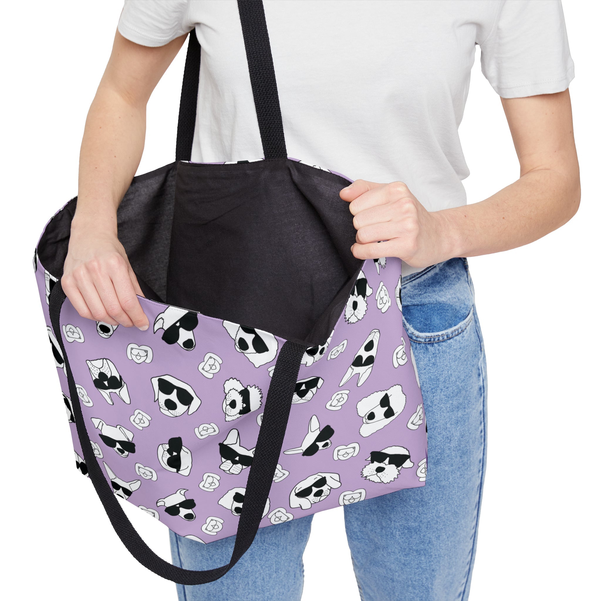 Weekender Tote Bag (Pastel Purple) - Radiant Dogs