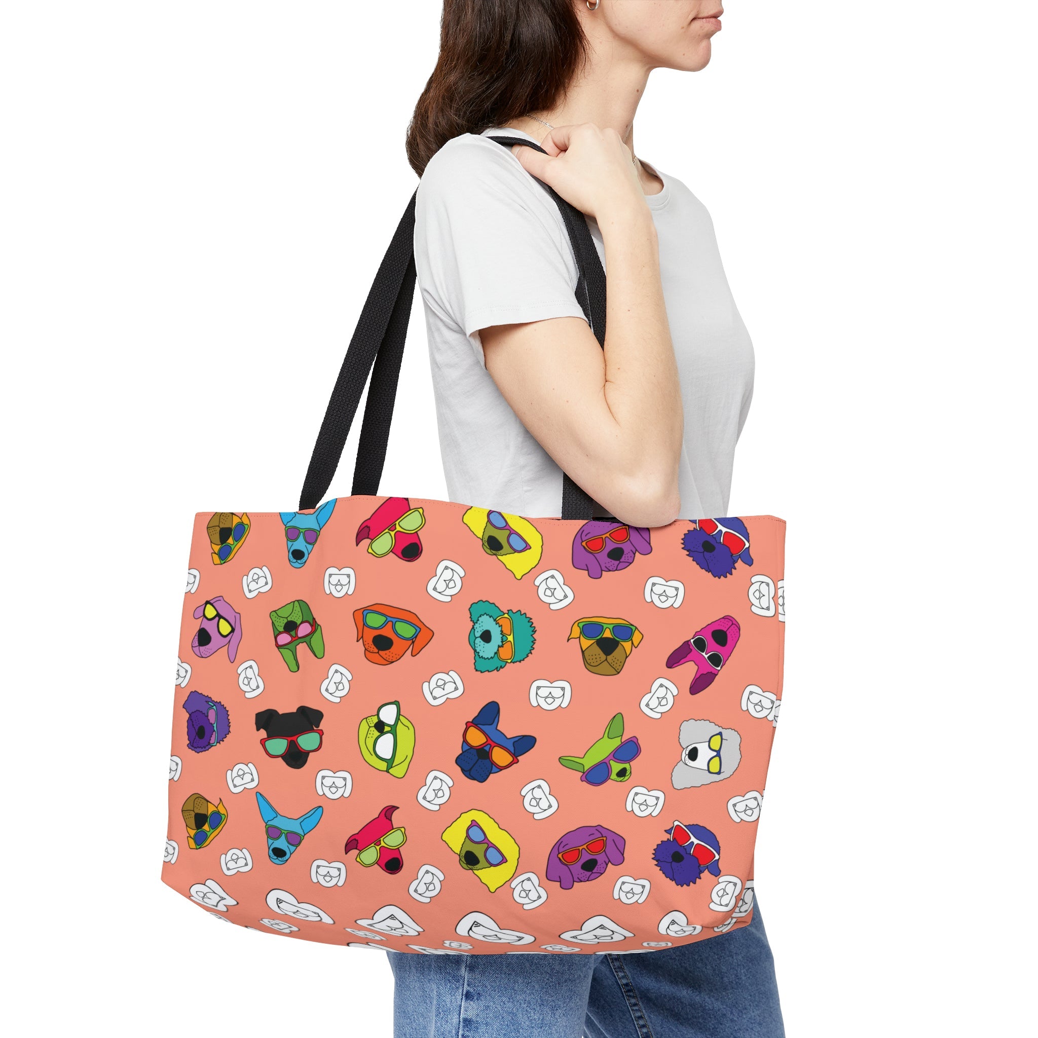 Weekender Tote Bag (Peachy Peach) - Radiant Dogs