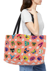 Weekender Tote Bag (Peachy Peach) - Radiant Dogs