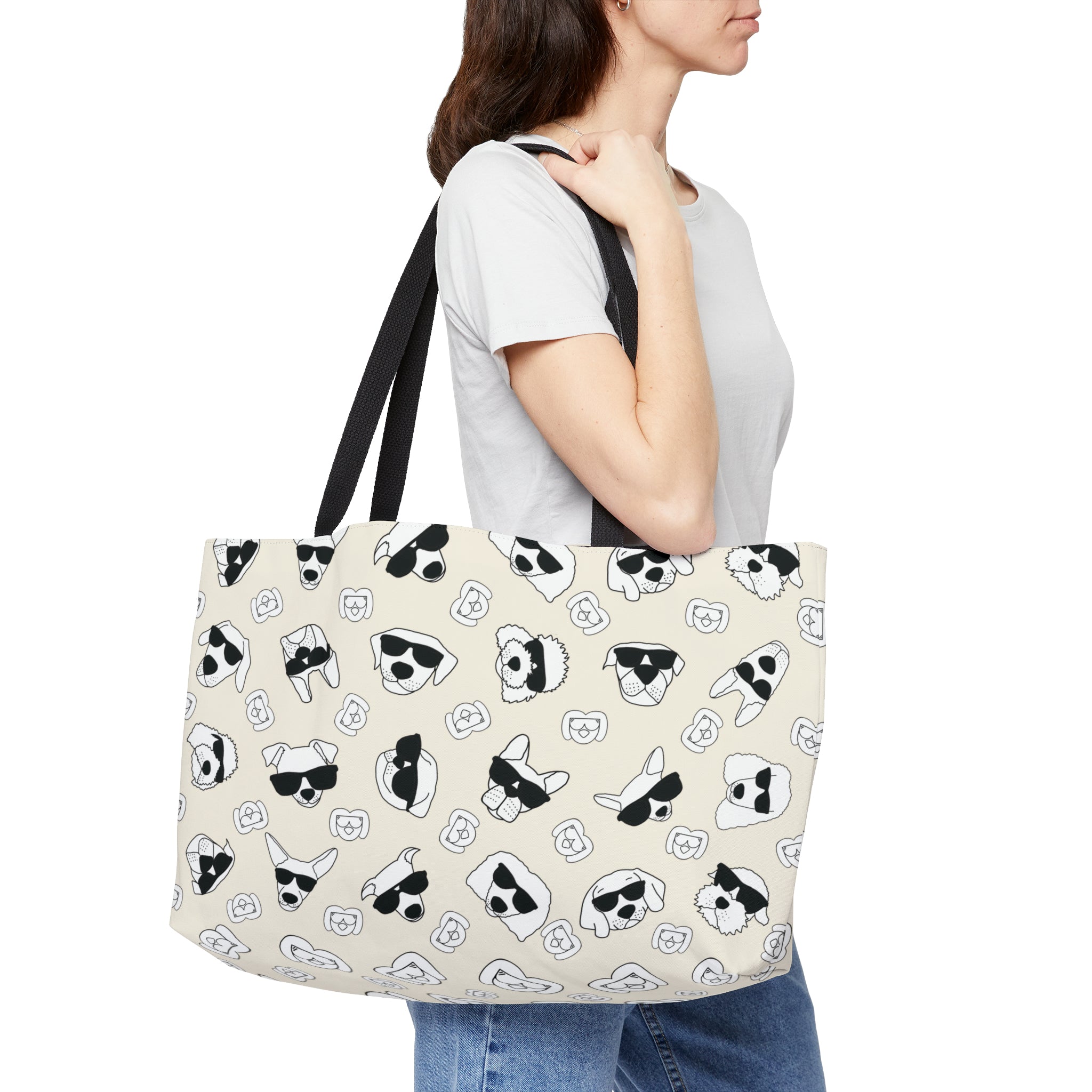 Weekender Tote Bag (Sandy Tan) - Radiant Dogs