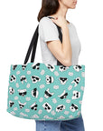 Weekender Tote Bag (Sea Green) - Radiant Dogs